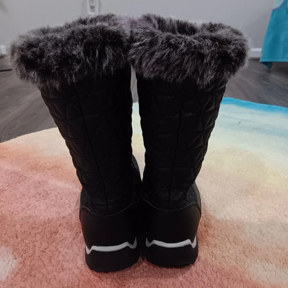 Kids Lands' End Winter Boots / Black / Size 4 / Excellent condition! - Picture 4 of 5